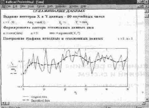 Функции сглаживания данных